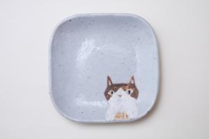豆皿 ネコ B