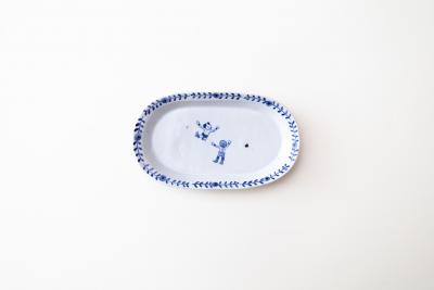 楕円小皿 プロレス(とび技)