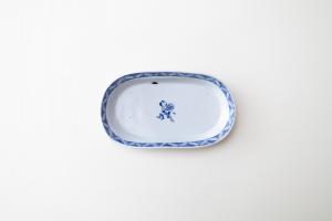 楕円小皿 プロレス(コブラツイスト)