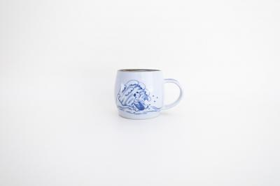 丸マグカップ(波乗り)