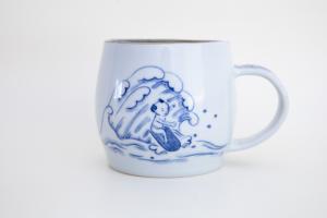 丸マグカップ(波乗り)