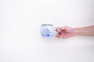 丸マグカップ(波乗り)