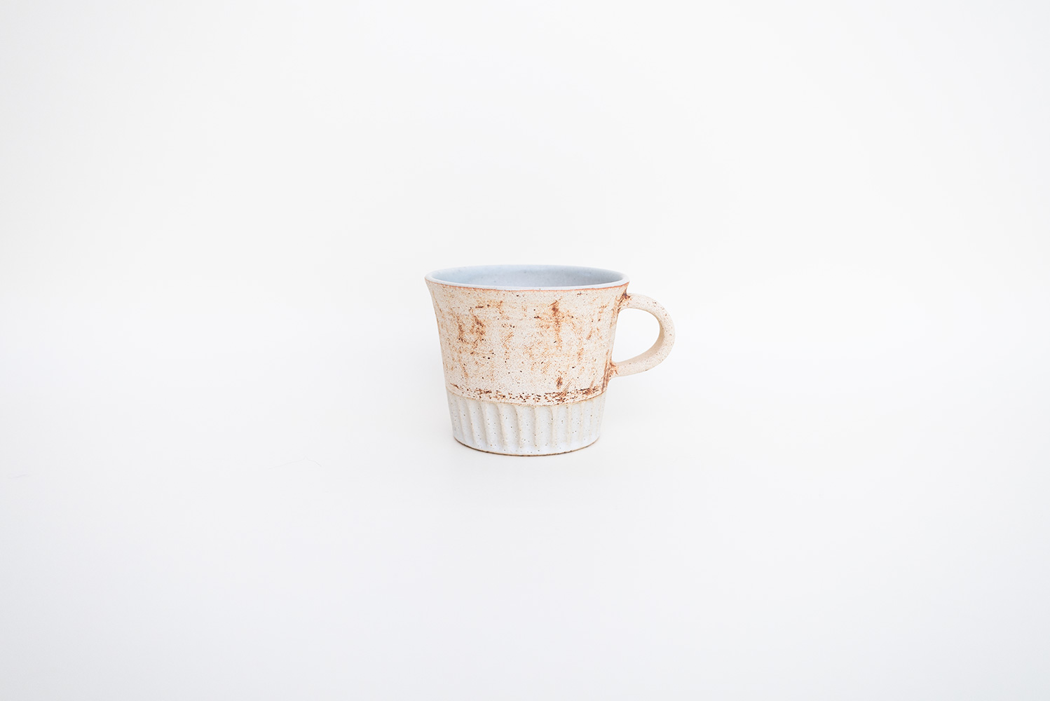 スクラッチしのぎマグカップ 白