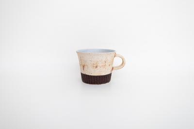 スクラッチしのぎマグカップ 茶