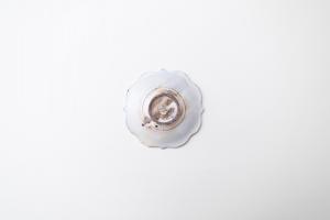 鉄散 茶托(彫刻)