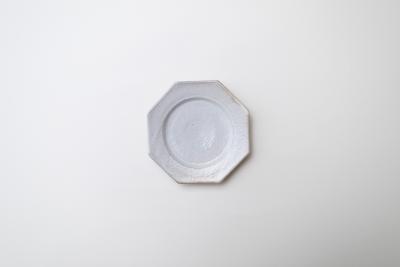 鉄散正八角皿 4寸