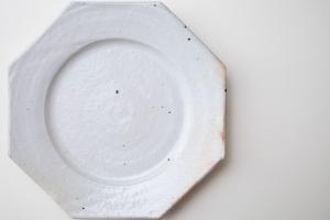 鉄散正八角皿 6寸