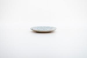 灰釉印刻中皿 A