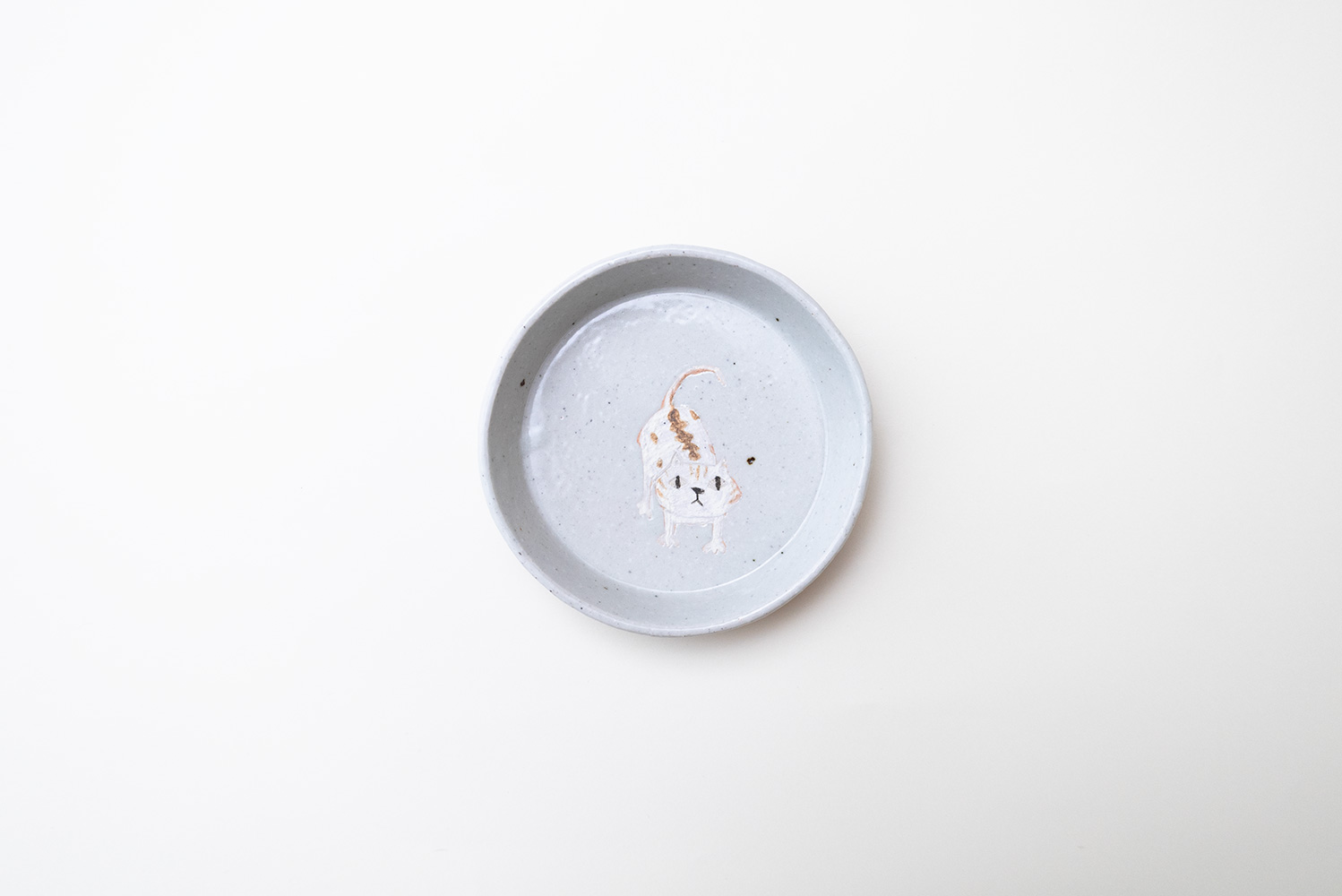 月見皿 (ネコ) A