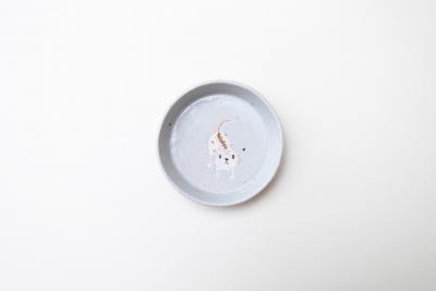 月見皿 (ネコ) A