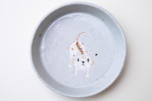 月見皿 (ネコ) A