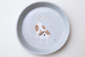 月見皿 (ネコ) B