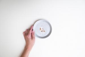 月見皿 (ネコ) B