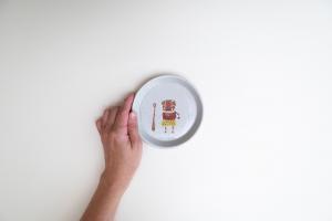 月見皿 (オニ) A