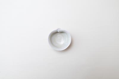 灰釉蛤形豆鉢