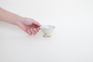 粉引 輪花高台鉢 ヒメ