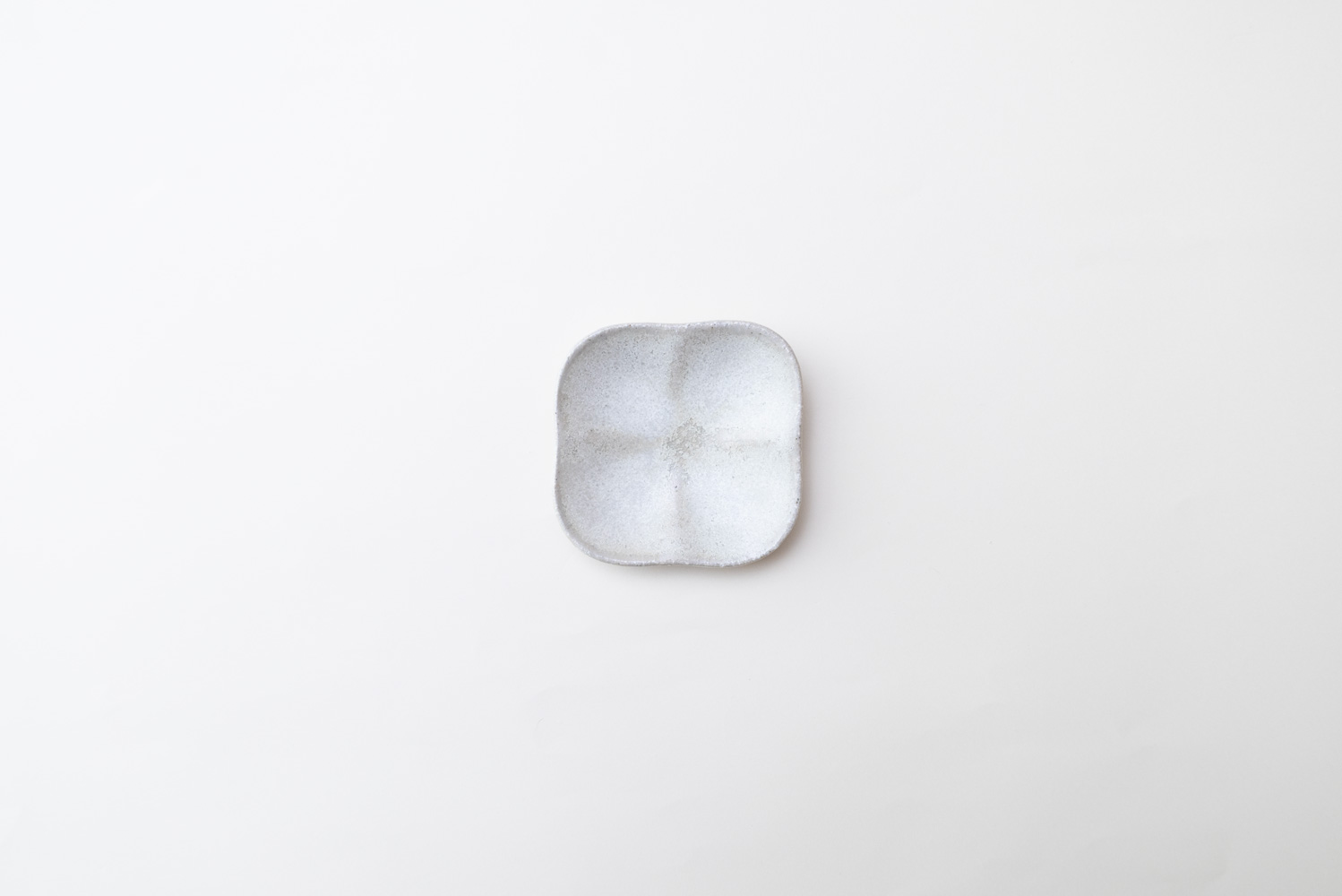 まるスクエアプレート S 白