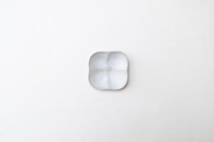 まるスクエアプレート S 白