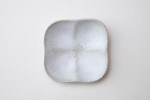 まるスクエアプレート S 白