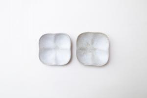 まるスクエアプレート S 白