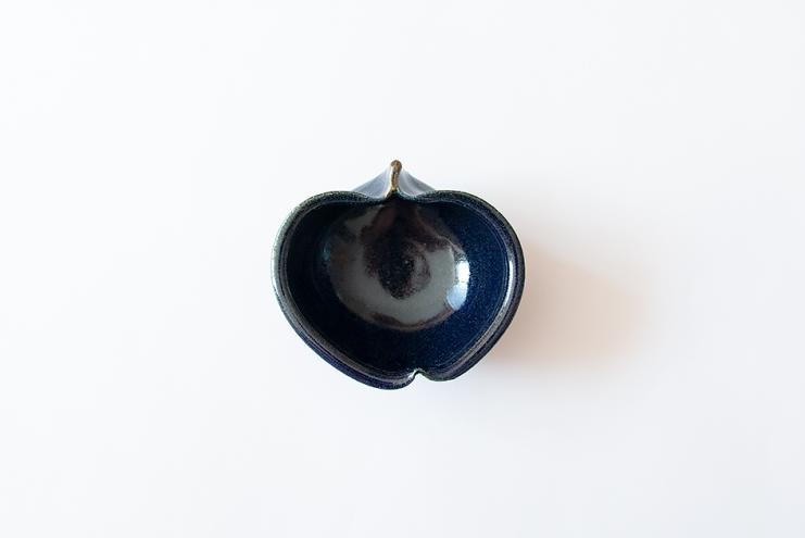 瑠璃釉りんご豆鉢