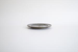 緑釉5寸しのぎ皿