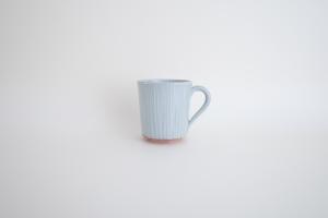 青磁　しのぎマグ