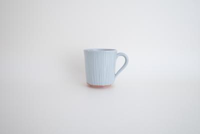 青磁　しのぎマグ
