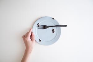 飛青磁　パン皿