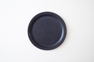 ナローリム　パン皿　黒