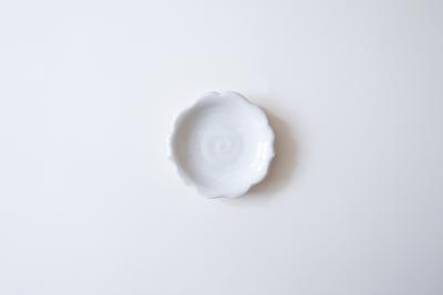 粉引輪花盤 4寸