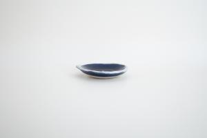 青色 耳付き豆皿 リンゴ B