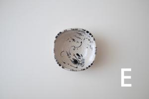 美濃染付海老文豆皿