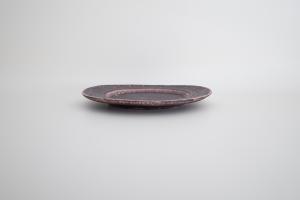 灰紫 7寸 リム皿