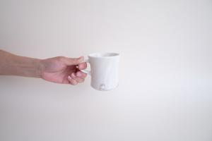 粉引ツヅミマグ