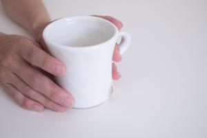 粉引ツヅミマグ