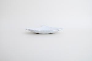 くり 19cm皿(白マット)