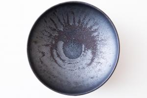 黒釉 丸向鉢