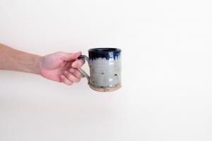 藍彩マグカップ