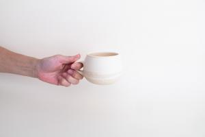 練り込みマグカップ 白