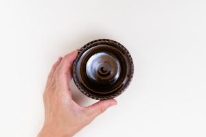 アメ釉 綱手耐熱グラタン皿 豆