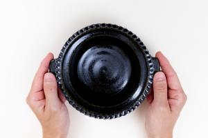 ルリ釉 綱手耐熱グラタン皿 小