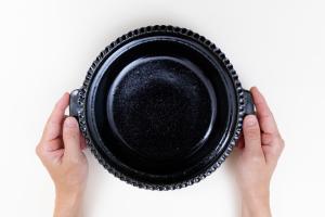 ルリ釉 綱手耐熱グラタン皿 大