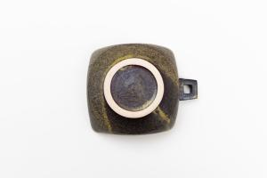 鉄釉 角片手グラタン皿