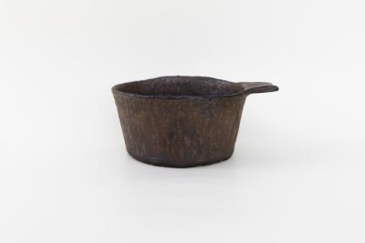 片耳グラタン鉢 豆 黒