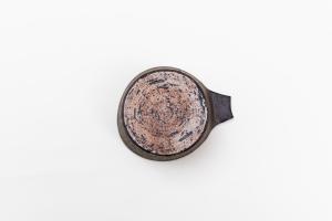 片耳グラタン鉢 豆 黒