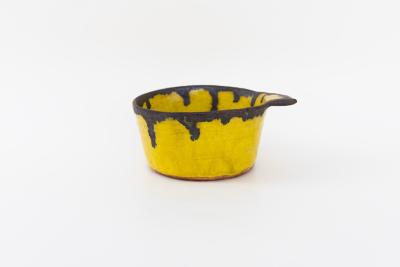 片耳グラタン鉢 豆 黄