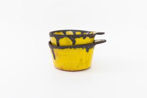 片耳グラタン鉢 豆 黄