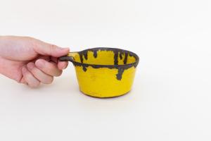 片耳グラタン鉢 豆 黄