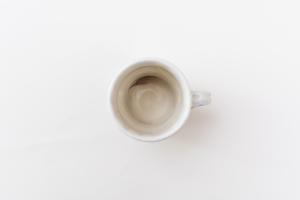 白釉しのぎコーヒーカップ